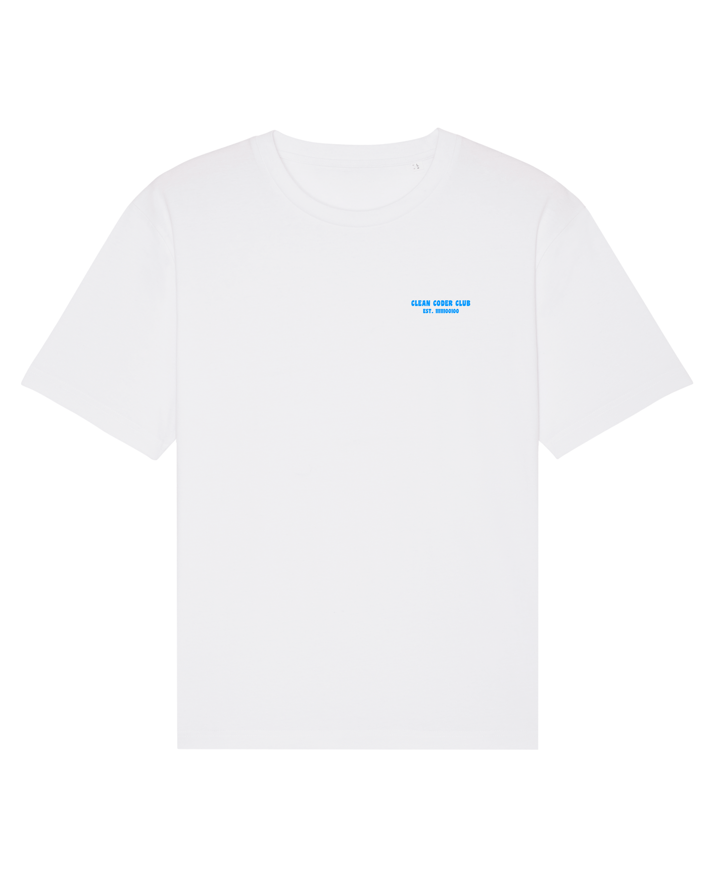 Coder / Programmer t-shirt "Clean Coder Club" in white