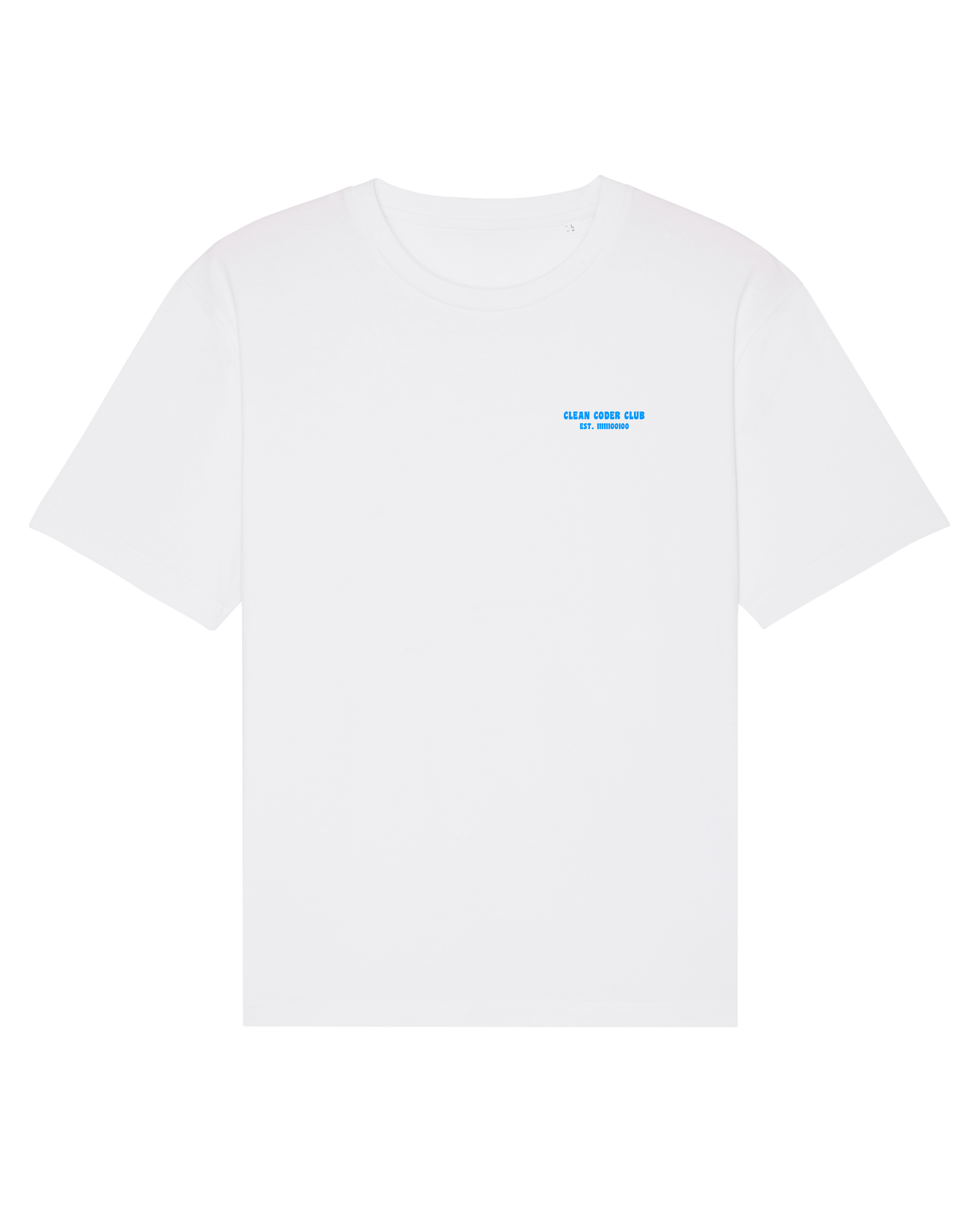 Coder / Programmer t-shirt "Clean Coder Club" in white
