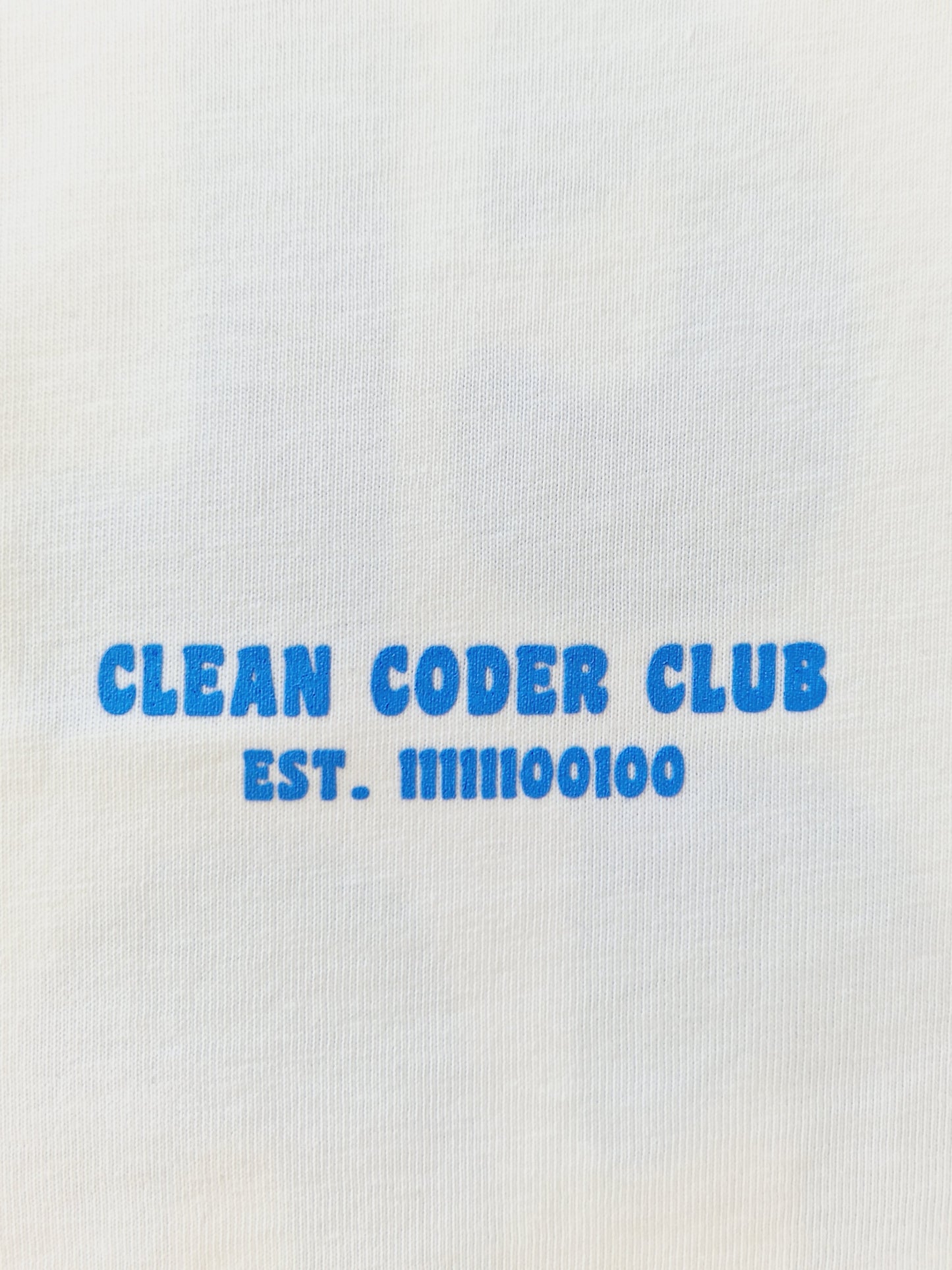 Coder / Programmer t-shirt Design "Clean Coder Club"