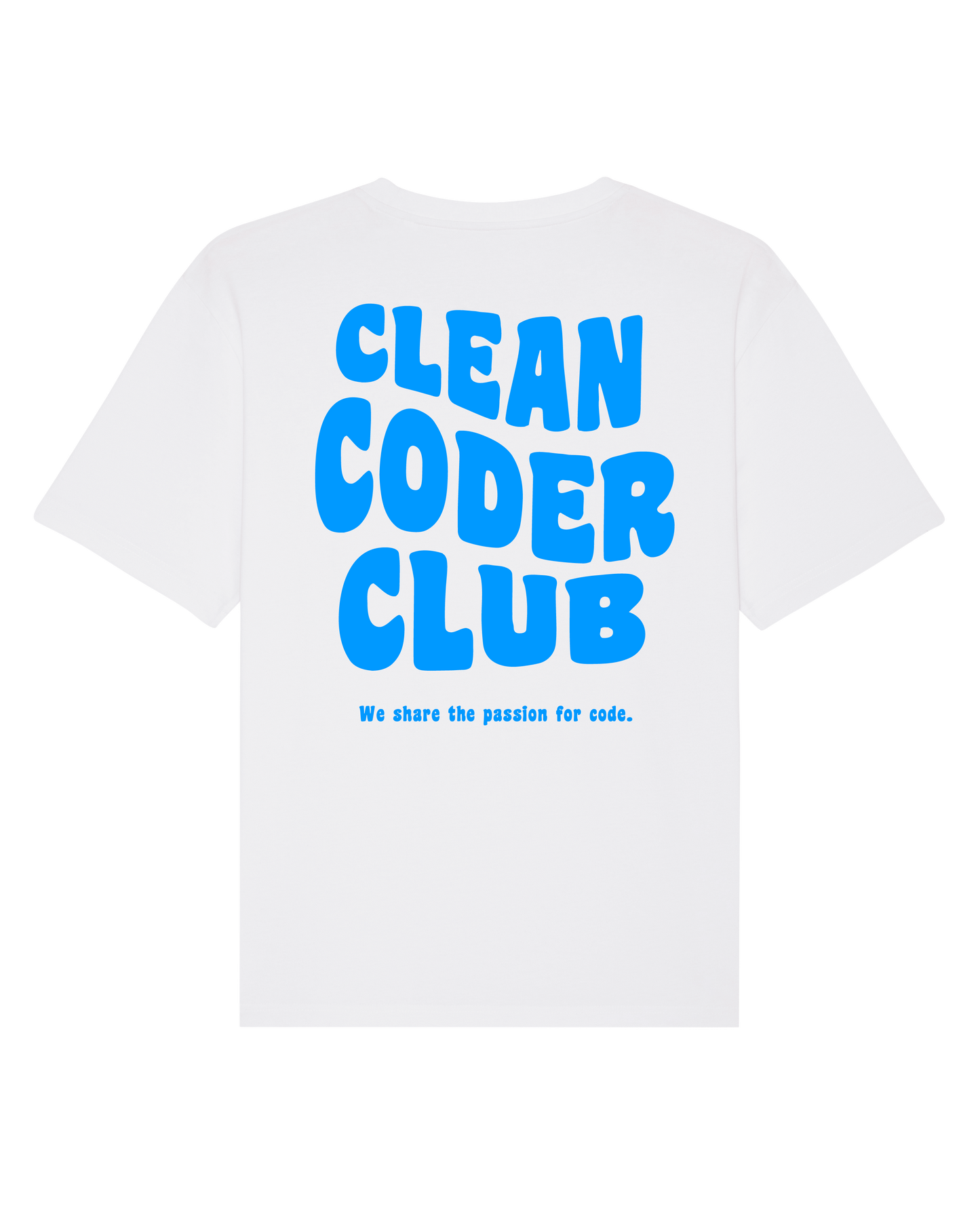 Coder / Programmer t-shirt "Clean Coder Club" in white