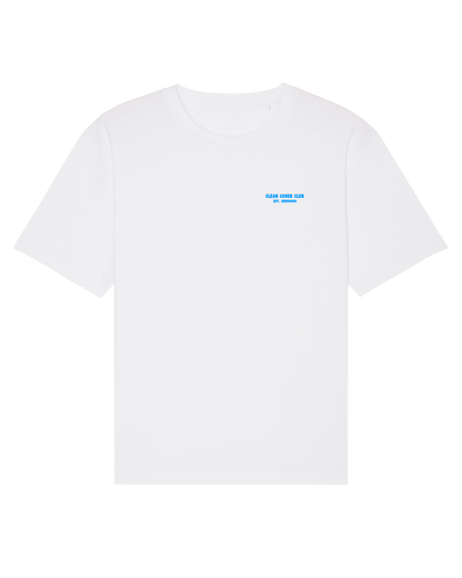 Coder / Programmer t-shirt "Clean Coder Club" in white