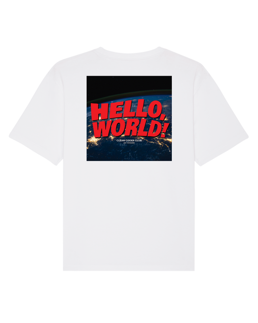 Coder / Programmer t-shirt with the "Hello World" Design from Clean Coder Club